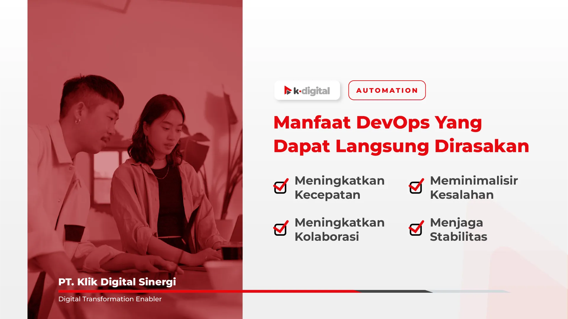  4 Manfaat DevOps yang dapat langsung dirasakan | PT. Klik Digital Sinergi