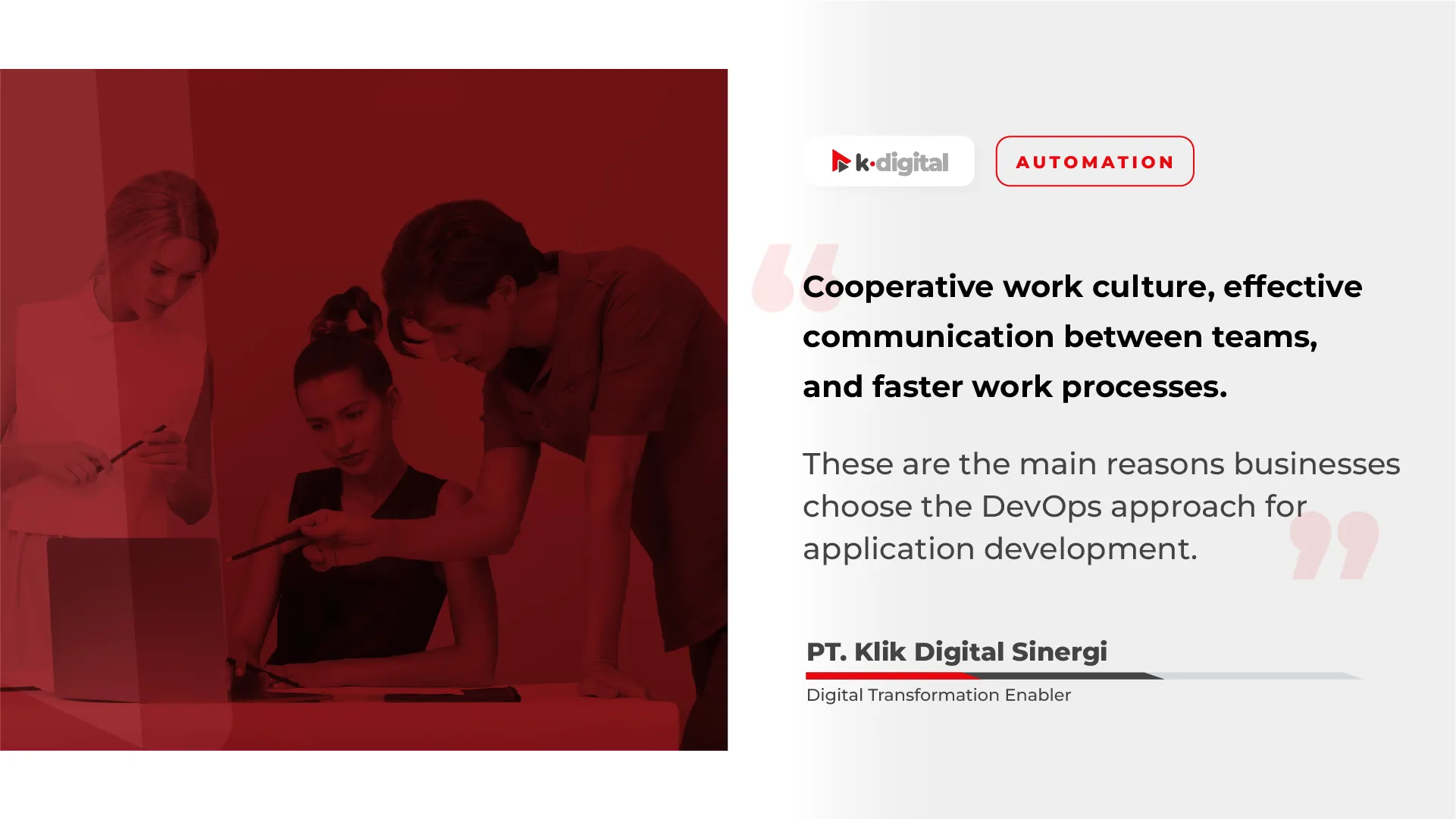 Why business should adopt DevOps? | PT. Klik Digital Sinergi